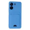 Xiaomi Redmi 13c Kılıf Kelvin Kartvizitli Silikon - Mavi