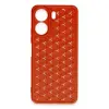Xiaomi Redmi 13c Kılıf Petek Silikon Kapak - Kırmızı