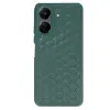 Xiaomi Redmi 13c Kılıf Petek Silikon Kapak - Koyu Yeşil
