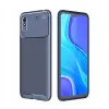 Xiaomi Redmi 9a Kılıf Auto Focus Karbon Kapak - Lacivert