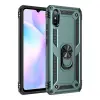 Xiaomi Redmi 9a Kılıf Sofya Yüzüklü Silikon Kapak - Yeşil