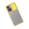Xiaomi Redmi Note 11 Pro Plus 5g Kılıf Palm Buzlu Kamera Sürgülü Silikon - Sarı