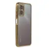 Xiaomi Redmi Note 11e Kılıf Razer Lensli Silikon - Gold