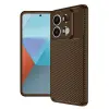 Xiaomi Redmi Note 13 Pro 4g Kılıf Auto Focus Karbon Kapak - Kahverengi