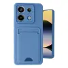 Xiaomi Redmi Note 13 Pro 5g Kılıf Kelvin Kartvizitli Silikon - Mavi