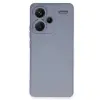 Xiaomi Redmi Note 13 Pro Plus Kılıf Nano İçi Kadife Silikon - Gri