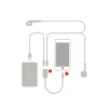 Y Cable İPhone 14-13-12 11 Lightning Kulaklık +şarj Usb Adaptörü-(5775)