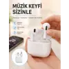 Yeni Nesil Bluetooth Kulaklık Beyaz Çağrı Cevaplayabilen Kablosuz Yeni Nesil