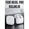 Yeni Nesil Pro Bluetooth Kulaklık Uzun Pil Ömrü Beyaz