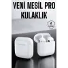 Yeni Nesil Pro Bluetooth Kulaklık Uzun Pil Ömrü Beyaz