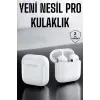 Yeni Nesil Pro Bluetooth Kulaklık Uzun Pil Ömrü Beyaz