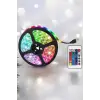 Yeni Nesil RGB Işıklı 10Metre Şerit Led Kumandalı Şarj Edilebilir