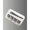 Yeniden Kullanılabilir 304 Çelik Metal Buz Küpleri 4lü Set