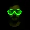 Yeşil LED Işıklı Parti Gözlüğü – Neon 3 Modlu