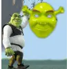 Yeşil Shrek Maskesi 21x25 Cm Bx40