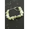 Yeşim Kırık Doğaltaşlı Bileklik