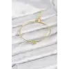 Yıldız Model Gold Renk Kadın Bileklik