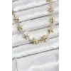 Yıldız Model Pirinç Gold Renk Kadın Kolye 5886