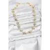 Yıldız Model Pirinç Gold Renk Kadın Kolye 5886