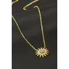 Yıldız Zirkon Taşlı Kolye