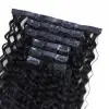 Yoğun Daalı 7 Parça Görünmez Yarım Ay Set %100 Gerçek  / 55cm