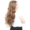 Yoğun Daalı Fiber Sen Uzun Perçemsiz Peruk / Kumral