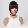 Yoğun Gerçek  Perçem / Koyu Kestane