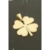 Yonca Çelik Kolye Ucu 3,5 cm