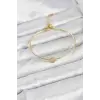 Yonca Model Gold Renk Kadın Bileklik