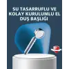 Yüksek Basınçlı 3 Fonksiyonlu Duş Başlığı