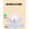 Yüksek Işık Güçlü LED Ampül 4 Kollu Katlanır Pervane Tasarım
