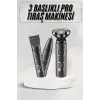 Yüksek Performanslı 3 Başlıklı Profesyonel Şarjlı Islak ve Kuru Kullanıma Uygun