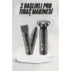 Yüksek Performanslı 3 Başlıklı Profesyonel Şarjlı Islak ve Kuru Kullanıma Uygun