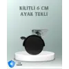 Zemin Korumalı 6 cm Kilitli Döner Ayak