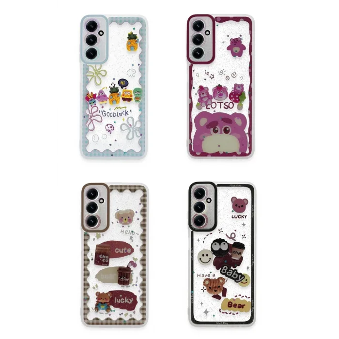 Samsung Galaxy A05S Kılıf Sweet Desenli Silikon Kapak - Sarı-(5796) - EMTHBA6396-7957