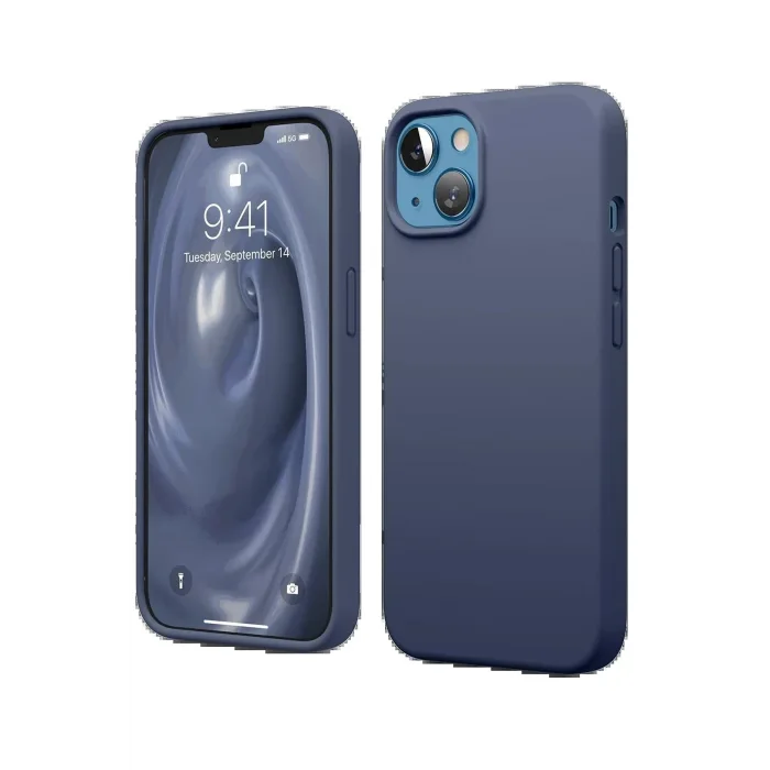 iPhone 14 Kılıf First Silikon - Lacivert-(5796) - EMTHBA1329-1287