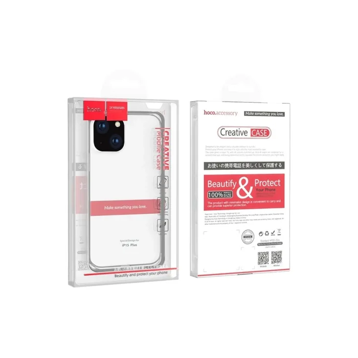 Light Series TPU iPhone 15 Plus Şeffaf Kılıf-(5775)