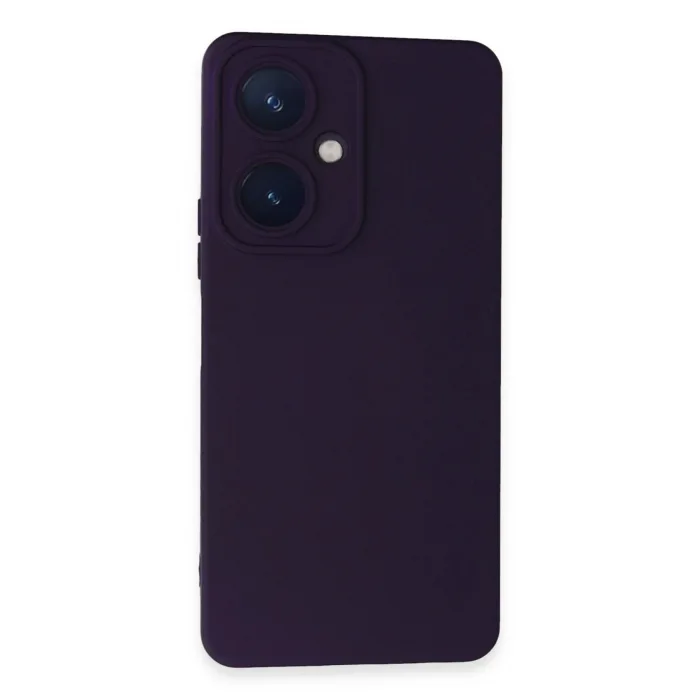 Vivo Y27 Kılıf Nano içi Kadife Silikon - Mor-(5796) - EMTHBA2956-3413