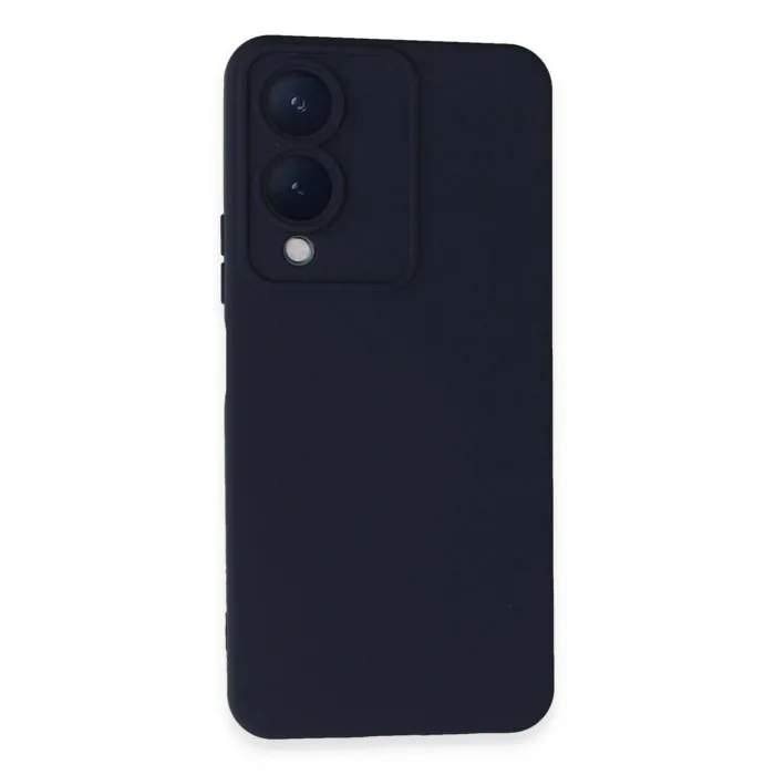 Vivo Y17S Kılıf Nano içi Kadife Silikon - Lacivert-(5796) - EMTHBA6658-9610