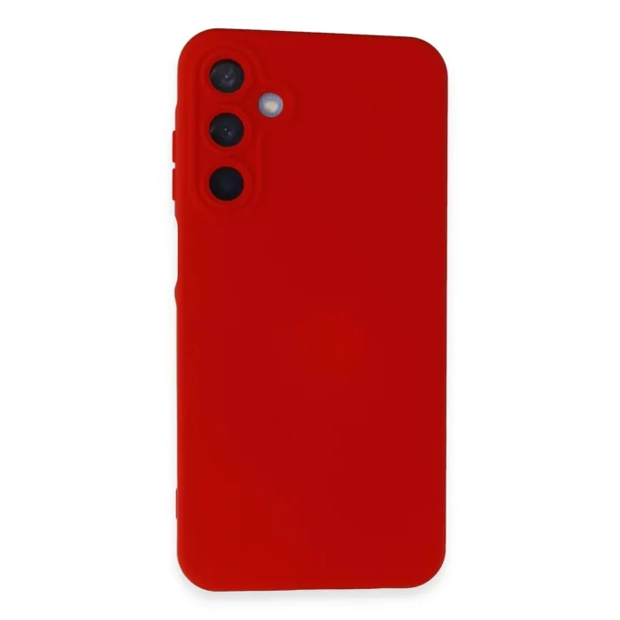 Samsung Galaxy A55 5G Kılıf Nano içi Kadife Silikon - Kırmızı-(5796) - EMTHBA8546-1136