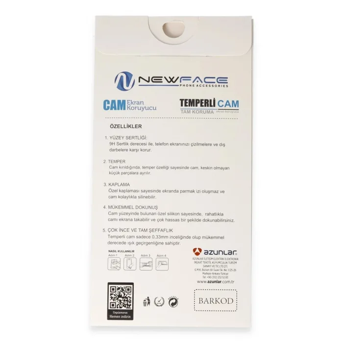 iPhone 16 3D Antistatik Cam Ekran Koruyucu-(5796) - EMTHBA1219-6279