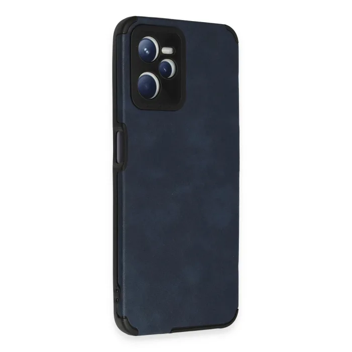 Realme C35 Kılıf Loop Deri Silikon - Lacivert-(5796) - EMTHBA3778-5498