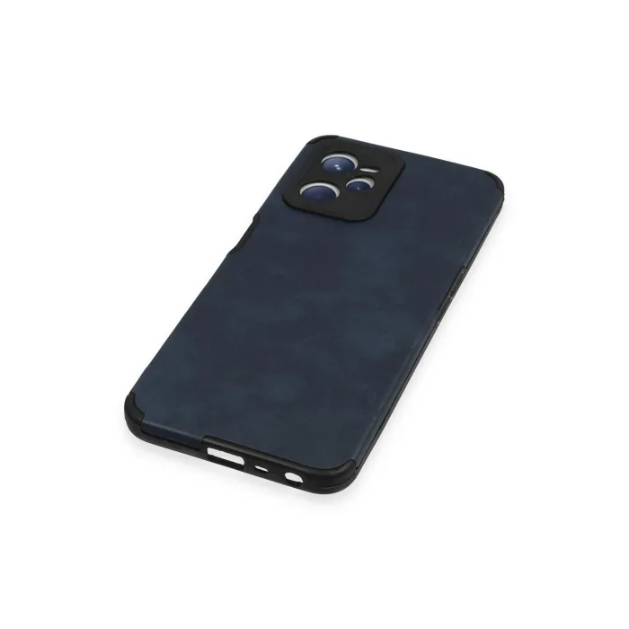 Realme C35 Kılıf Loop Deri Silikon - Lacivert-(5796) - EMTHBA3778-5498