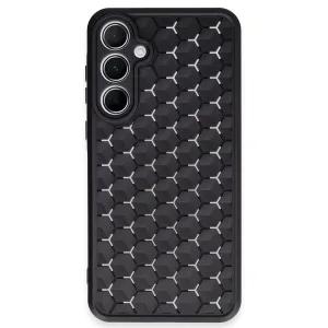 Samsung Galaxy A15 4G Kılıf Petek Silikon Kapak - Siyah-(5796) - ASLPRL3623-1268