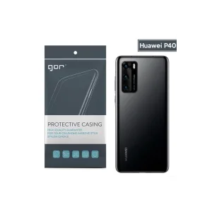 GOR Huawei P40 Kamera Korumalı Ultra Slim Silikon Kılıf-(5775)