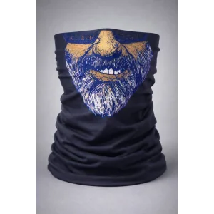 Sakallı Yüz Desenli Baf – Çok Amaçlı Boyunluk & Maske 1 No