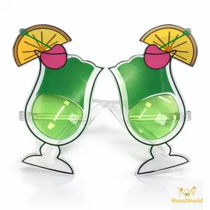 Kokteyl Bardak Parti Gözlüğü Yeşil Renk