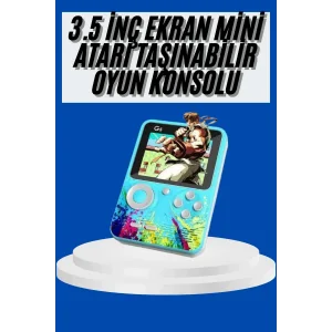 Çocuklara Özel 4K HD Retro Oyun Konsol El Atari Taşınabilir 500 Oyunlu