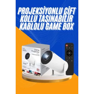 Projeksiyon Cihazı Video Oyun Konsolu 8 GB Hafıza LCD Ekran Kumandalı