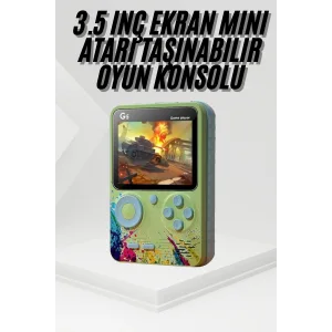 Game Box Oyun Konsolu 500 Retro Oyunlu Mini Taşınabilir 3 İnç